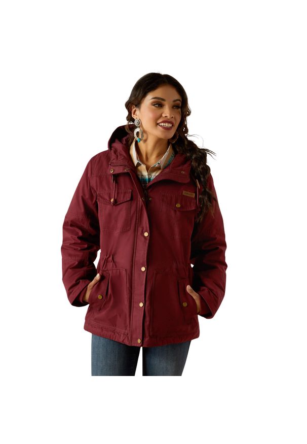 Parka Ariat Grizzly 2.0. Kolor: czerwony. Sezon: zima