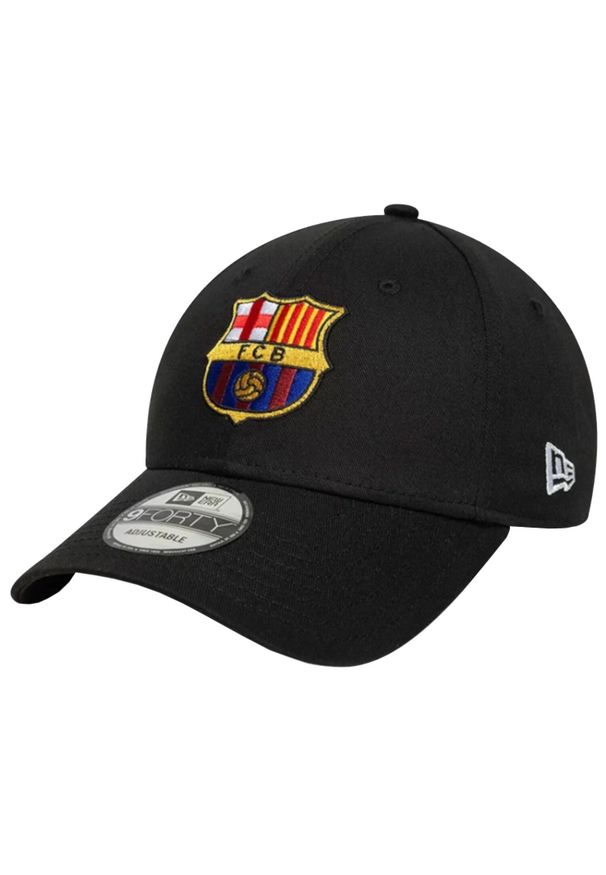 New Era - Czapka z daszkiem męska Core 9Forty FC Barcelona Cap. Kolor: czarny. Materiał: bawełna
