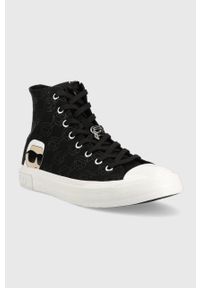 Karl Lagerfeld trampki KAMPUS III NFT męskie kolor czarny KL50356F. Nosek buta: okrągły. Kolor: czarny. Materiał: guma #4