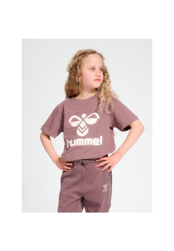 Koszulka dla dzieci Hummel hmlTres. Kolor: wielokolorowy, fioletowy, beżowy. Sport: joga i pilates