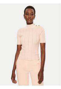 Marciano Guess Sweter 5RGR24 5810Z Różowy Regular Fit. Kolor: różowy. Materiał: wiskoza #1