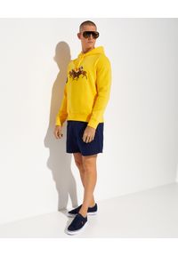 Ralph Lauren - RALPH LAUREN - Żółta bluza z kolorowym haftem. Typ kołnierza: polo, kaptur. Kolor: żółty. Materiał: bawełna. Wzór: haft, kolorowy. Styl: klasyczny #4