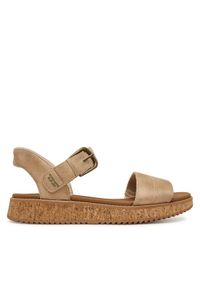 skechers - Skechers Sandały Bobs Sun Vibe 114423/NAT Beżowy. Kolor: beżowy. Materiał: skóra #1