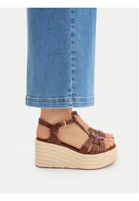 Badura Espadryle EO-AMARI-LT0228-26-805 Brązowy. Kolor: brązowy. Materiał: skóra #1