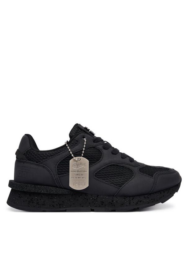 Replay - REPLAY Sneakersy GMS68.000.C0107S Czarny. Kolor: czarny. Materiał: skóra