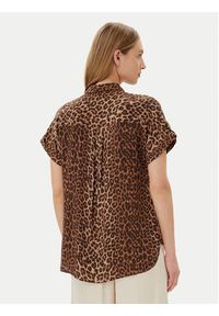 Vero Moda Koszula Bumpy 10331923 Brązowy Regular Fit. Kolor: brązowy. Materiał: wiskoza #4