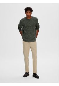 Selected Homme Sweter 16059390 Zielony Regular Fit. Kolor: zielony. Materiał: bawełna #5