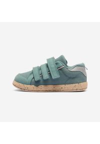 Decathlon - Buty dla dzieci Domyos 500 I Move. Zapięcie: rzepy. Kolor: zielony. Materiał: materiał. Sport: turystyka piesza