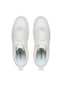 Calvin Klein Sneakersy Low Top Lace Up Lth Mix HM0HM00851 Biały. Kolor: biały. Materiał: skóra #3