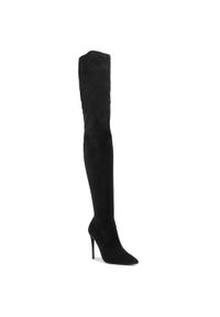 Steve Madden Muszkieterki Dominique Boot SM11000128-04001-001 Czarny. Kolor: czarny. Materiał: materiał