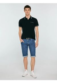 Big-Star - Koszulka męska polo czarna Wladym 906. Typ kołnierza: polo. Kolor: czarny. Materiał: dzianina. Wzór: nadruk. Styl: klasyczny #6