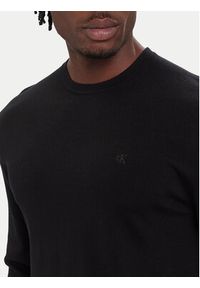 Calvin Klein Sweter LV04LB305G Czarny Regular Fit. Kolor: czarny. Materiał: wełna #5