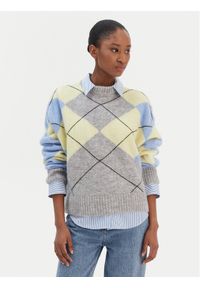 TOMMY HILFIGER - Tommy Hilfiger Sweter WW0WW47464 Kolorowy Relaxed Fit. Materiał: syntetyk. Wzór: kolorowy #1