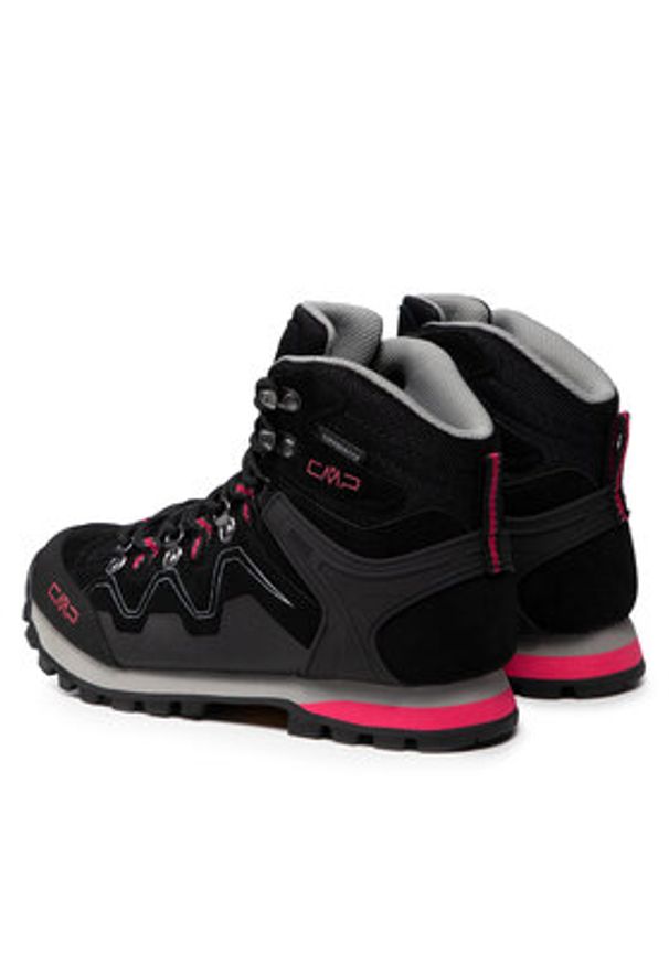 CMP Trekkingi Athunis Mid Wmn Trekking Shoe Wp 31Q4976 Czarny. Kolor: czarny. Materiał: skóra, zamsz