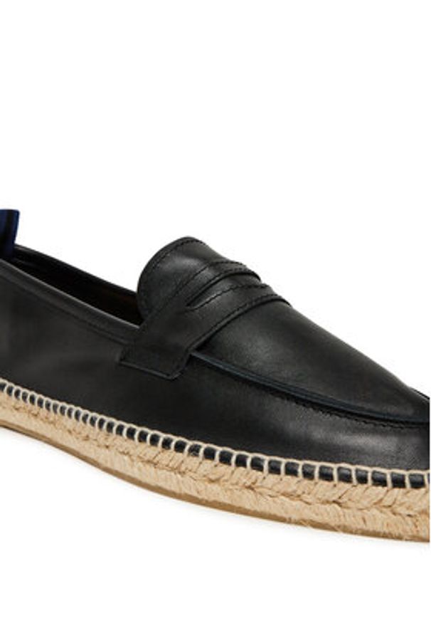 Castañer Espadryle Nacho/104 25730 Czarny. Kolor: czarny. Materiał: skóra