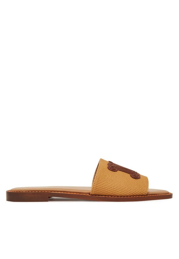 Klapki Max Mara. Kolor: brązowy