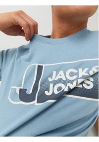 Jack & Jones - Jack&Jones T-Shirt Logan 12228078 Błękitny Standard Fit. Kolor: niebieski. Materiał: bawełna #5