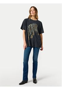 Wrangler T-Shirt 112356445 Czarny Oversize. Kolor: czarny. Materiał: bawełna #5