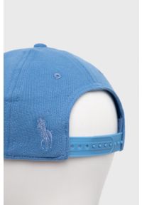 Polo Ralph Lauren czapka z aplikacją. Kolor: niebieski. Wzór: aplikacja