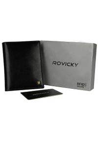 ROVICKY - Portfel męski Rovicky N03-RVT czarny. Kolor: czarny. Materiał: skóra #1