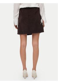 Vero Moda Spódnica mini Etta 10315342 Brązowy Regular Fit. Kolor: brązowy. Materiał: bawełna #4