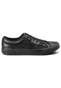 Trampki damskie Cross Jeans, z materiału tekstylnego o wzmocnionej strukturze z klasycznym sznurowaniem gumowym noskiem oraz płaską podeszwą, czarne,. Okazja: na co dzień. Kolor: czarny. Materiał: materiał, guma. Szerokość cholewki: normalna. Obcas: na płaskiej podeszwie. Styl: klasyczny #5