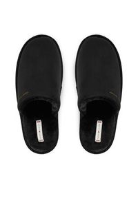 TOMMY HILFIGER - Tommy Hilfiger Kapcie Soft House Shoe FW0FW08853 Czarny. Kolor: czarny. Materiał: materiał #4