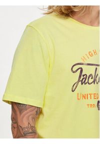 Jack & Jones - Jack&Jones T-Shirt Jprblulouie 12259674 Żółty Regular Fit. Kolor: żółty. Materiał: bawełna #6