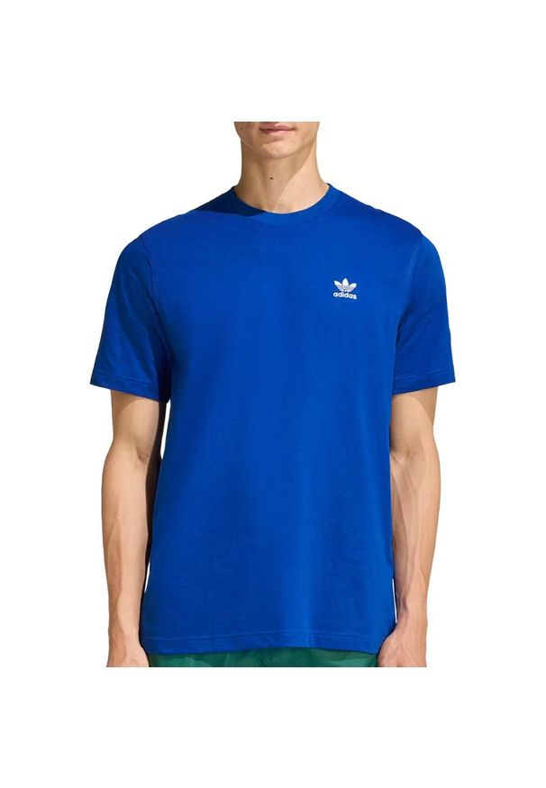 Adidas - Koszulka męska adidas Originals Trefoil Essentials KD1316 - niebieska. Kolor: niebieski. Materiał: bawełna, dzianina. Długość rękawa: krótki rękaw. Długość: krótkie