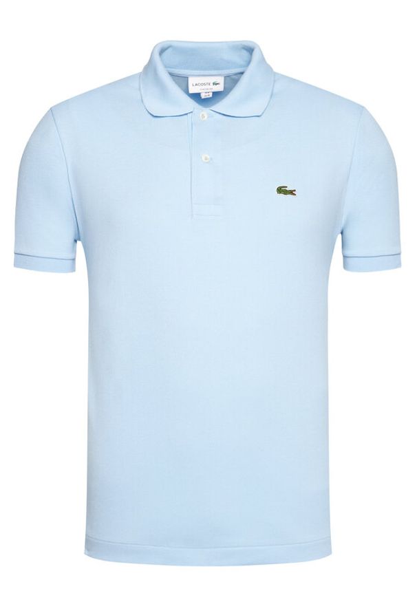 Lacoste Polo L1212 Niebieski Classic Fit. Typ kołnierza: polo. Kolor: niebieski. Materiał: bawełna