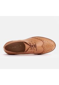 Marco Shoes Półbuty z ozdobną perforacją brązowe. Kolor: brązowy #8