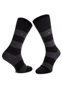 TOMMY HILFIGER - Tommy Hilfiger Skarpety długie 342021001 Czarny. Kolor: czarny. Materiał: materiał #3