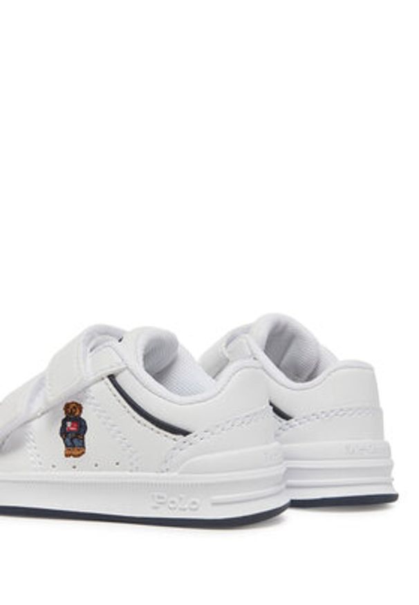 Polo Ralph Lauren Sneakersy Heritage Court IV Ezz Bear RL02931101 Biały. Kolor: biały. Materiał: skóra