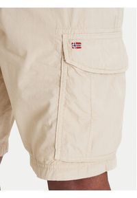 Napapijri Szorty materiałowe Noto 2.0 NP0A4HOQ Beżowy Regular Fit. Kolor: beżowy. Materiał: bawełna #5