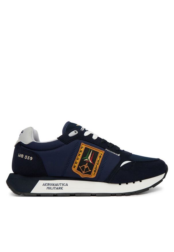 Sneakersy Aeronautica Militare. Kolor: niebieski