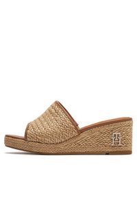 TOMMY HILFIGER - Tommy Hilfiger Espadryle Th Rope Wedge Sandal FW0FW07927 Beżowy. Kolor: beżowy. Materiał: materiał #5