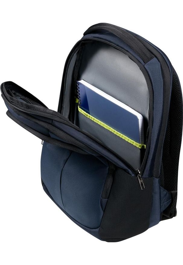Plecak Samsonite 155196 1090 15.6'' Guardit 3.0 granatowy. Kolor: niebieski. Materiał: materiał, tkanina. Styl: biznesowy, klasyczny, casual