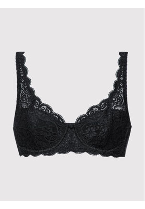 Triumph Biustonosz z fiszbiną Amourette 300 10166798 Czarny. Kolor: czarny. Materiał: syntetyk