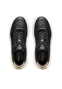 Geox Sneakersy D Spherica Ecub-3 D46WTB 0BCPZ C9209 Czarny. Kolor: czarny. Materiał: skóra