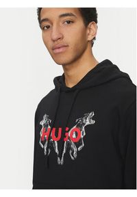 Hugo - HUGO Bluza Dueleyo 50530580 Czarny Regular Fit. Kolor: czarny. Materiał: bawełna #5