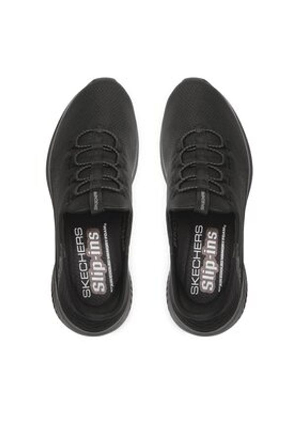 skechers - Skechers Sneakersy Right Away 232452/BBK Czarny. Kolor: czarny. Materiał: materiał