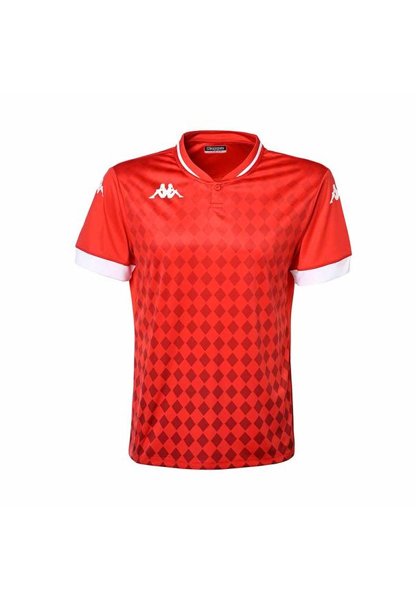 Jersey Kappa Bofi. Kolor: czerwony, wielokolorowy, biały. Materiał: jersey. Sport: fitness, piłka nożna