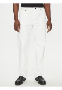Michael Kors Jeansy CS5900K0UK Biały Straight Fit. Kolor: biały #1