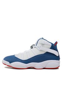 Nike Buty do koszykówki Jordan 6 Rings 322992 140 Biały. Kolor: biały. Materiał: skóra. Sport: koszykówka