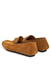 Calvin Klein Mokasyny Square Driver Suede HW0HW02844 Brązowy. Kolor: brązowy. Materiał: zamsz, skóra #4