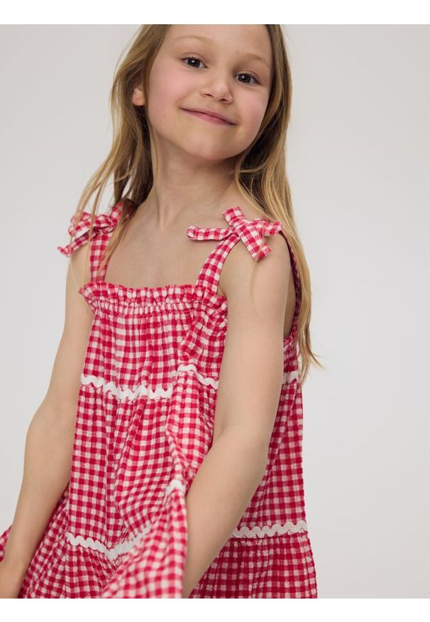 Reserved - Sukienka na ramiączkach - wielobarwny. Materiał: bawełna. Długość rękawa: na ramiączkach