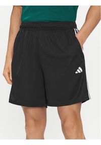 Adidas - adidas Szorty sportowe Train Essentials Piqué 3-Stripes Training Shorts IB8111 Czarny Regular Fit. Kolor: czarny. Materiał: syntetyk. Styl: sportowy