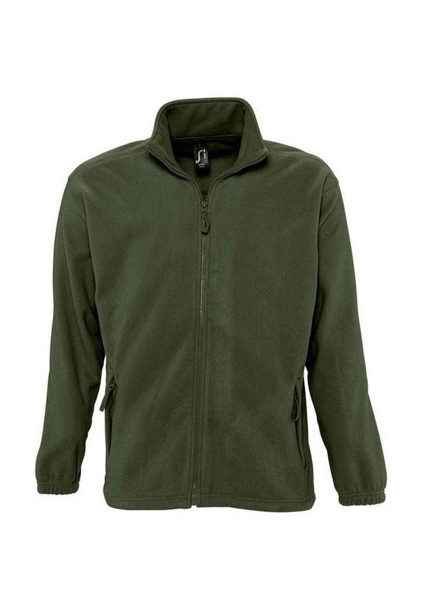 SOL'S - Bluza Polarowa Unisex Dla Dorosłych North. Kolor: zielony. Materiał: polar. Sezon: zima