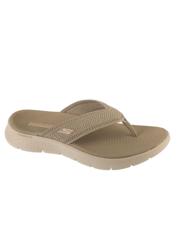 skechers - Japonki damskie, Go Walk Flex Sandal - Holly. Kolor: beżowy
