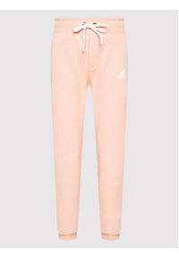 Kangol Spodnie dresowe Unisex Essential KLEU007 Różowy Regular Fit. Kolor: różowy. Materiał: bawełna, dresówka #5